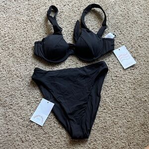 Black Women's Swimwear Set Dippin’ Daisy’s BNWT